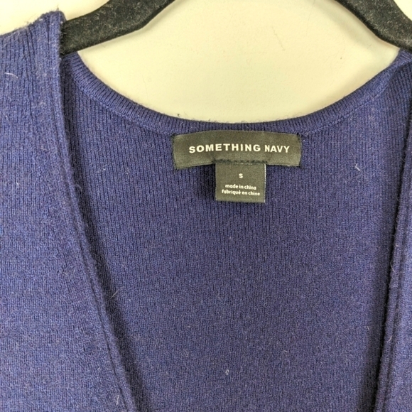 Something Navy Blue Navy coloured sweater dress small - Picture 5 of 12